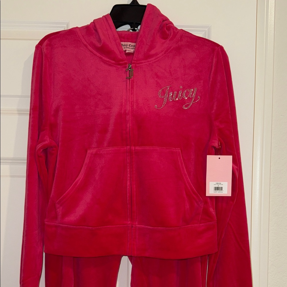 Juicy Couture Jogger Velour Set-Vixen Pink